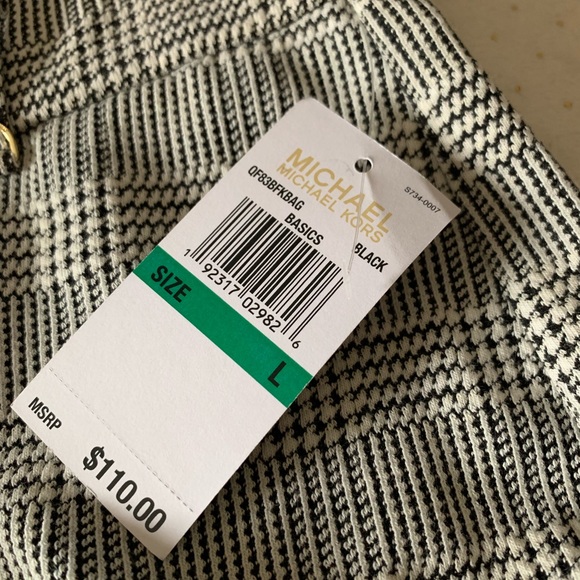 SOLD******Michael Kors plaid cropped skinny pants - Picture 3 of 8